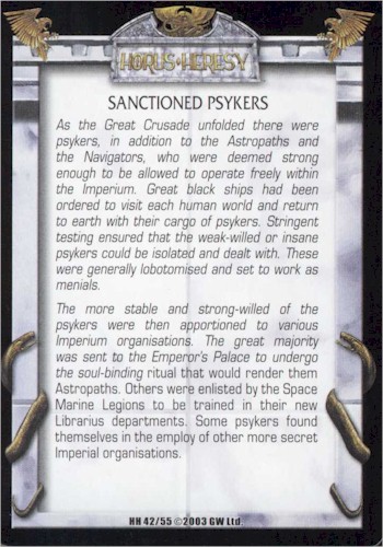 Sanctioned Psykers